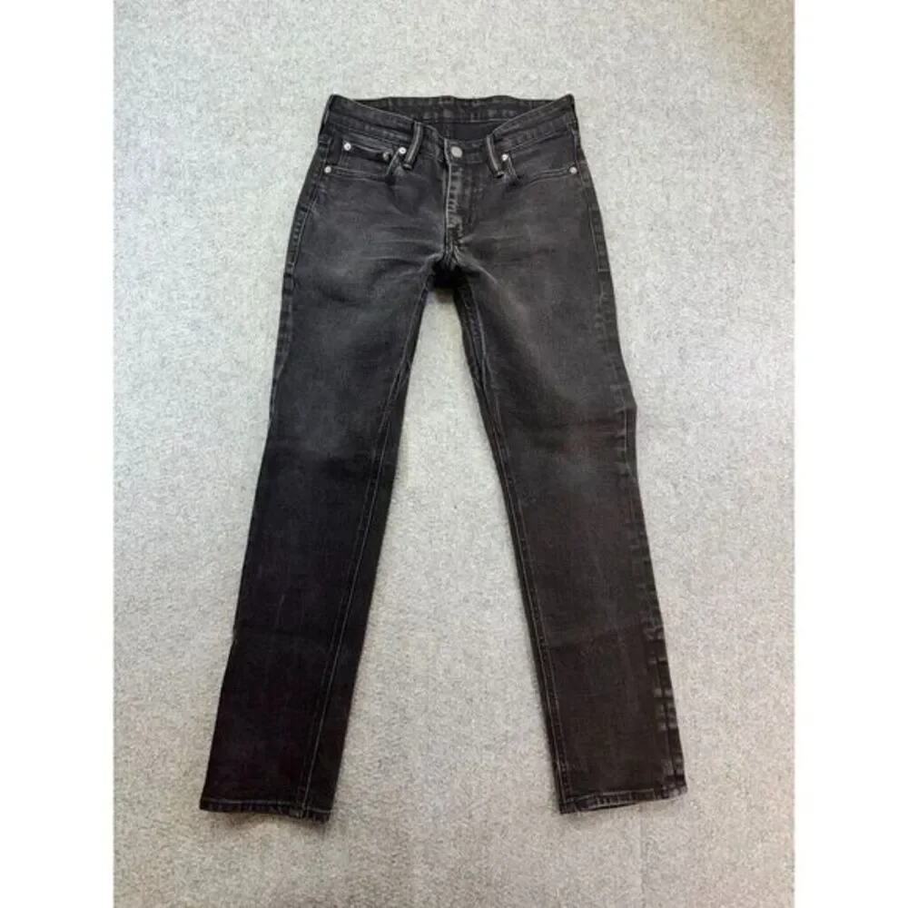 Levis 511 Jeans Mens 26x28 Black Straight Leg‎ Slim Fit Casual Pants